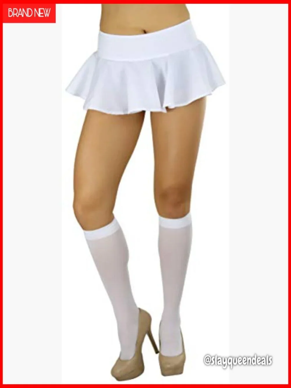 Women's Pleated Mini Skirt Elastic Waist Festival Party Dance Wear - Picture 4 of 6